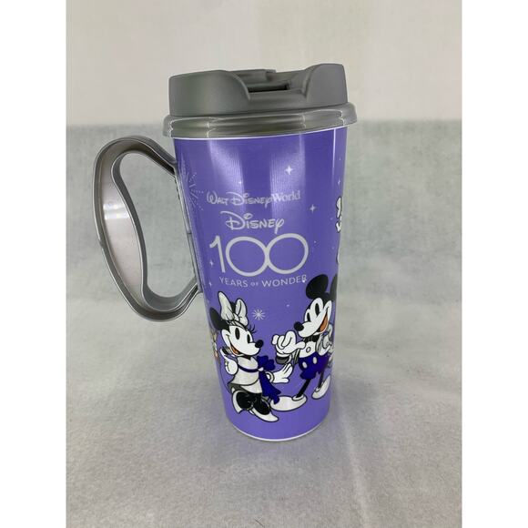 Walt Disney World 100th Anniversary Refillable Resort Mug Silver Lid - Picture 1 of 5